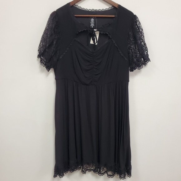 Hot Topic Dresses & Skirts - Hot Topic Womens Whimsigoth Babydoll Dress Size 2X Black Dark Fairy Coquette